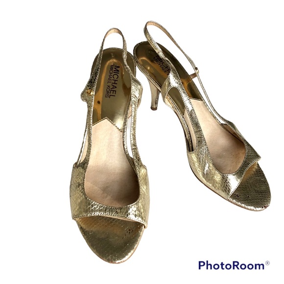 Michael Kors Gold Sandals - Picture 7 of 11